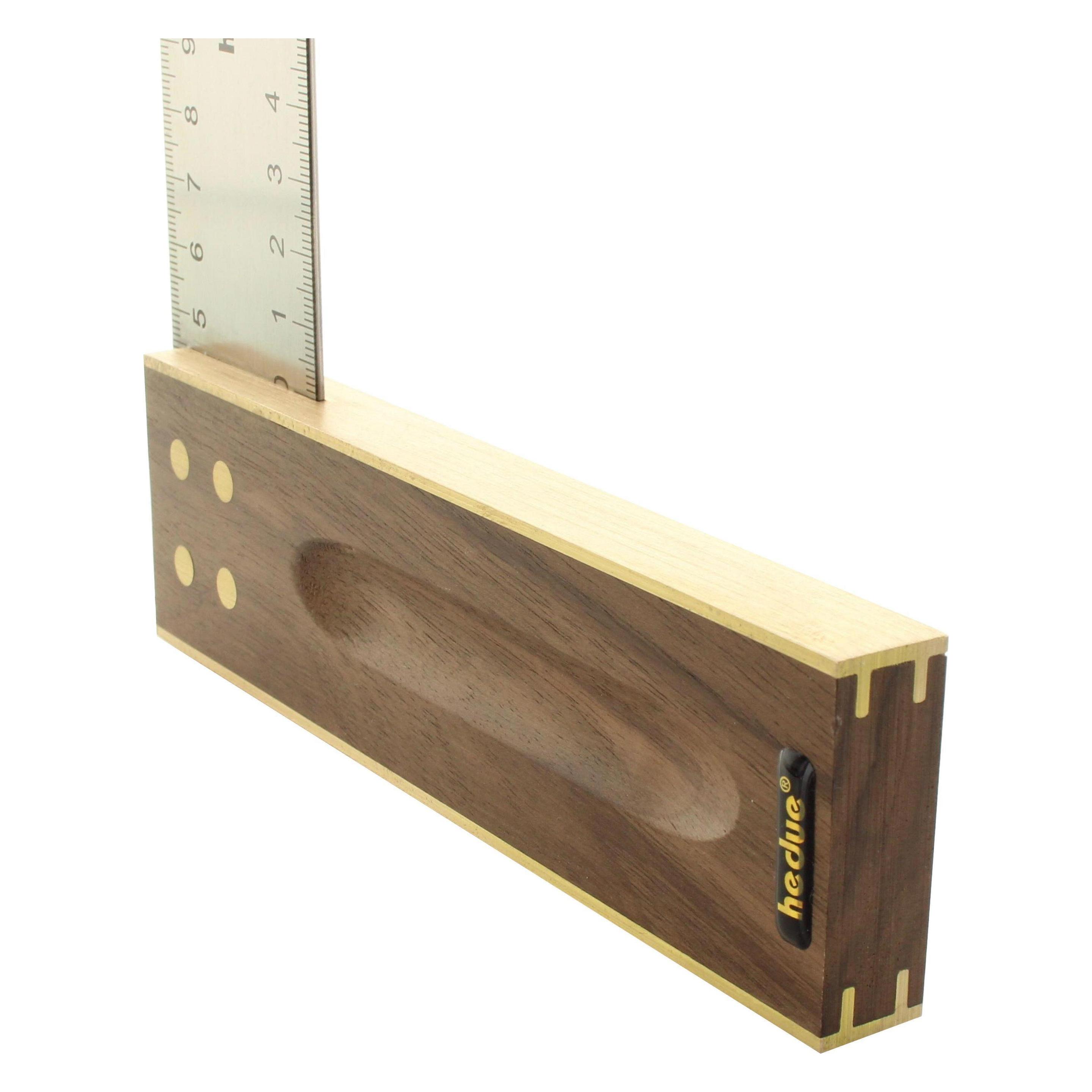 Hedue Tischlerwinkel Nussbaum 250 mm Edelstahlblatt 45 mm (A025)