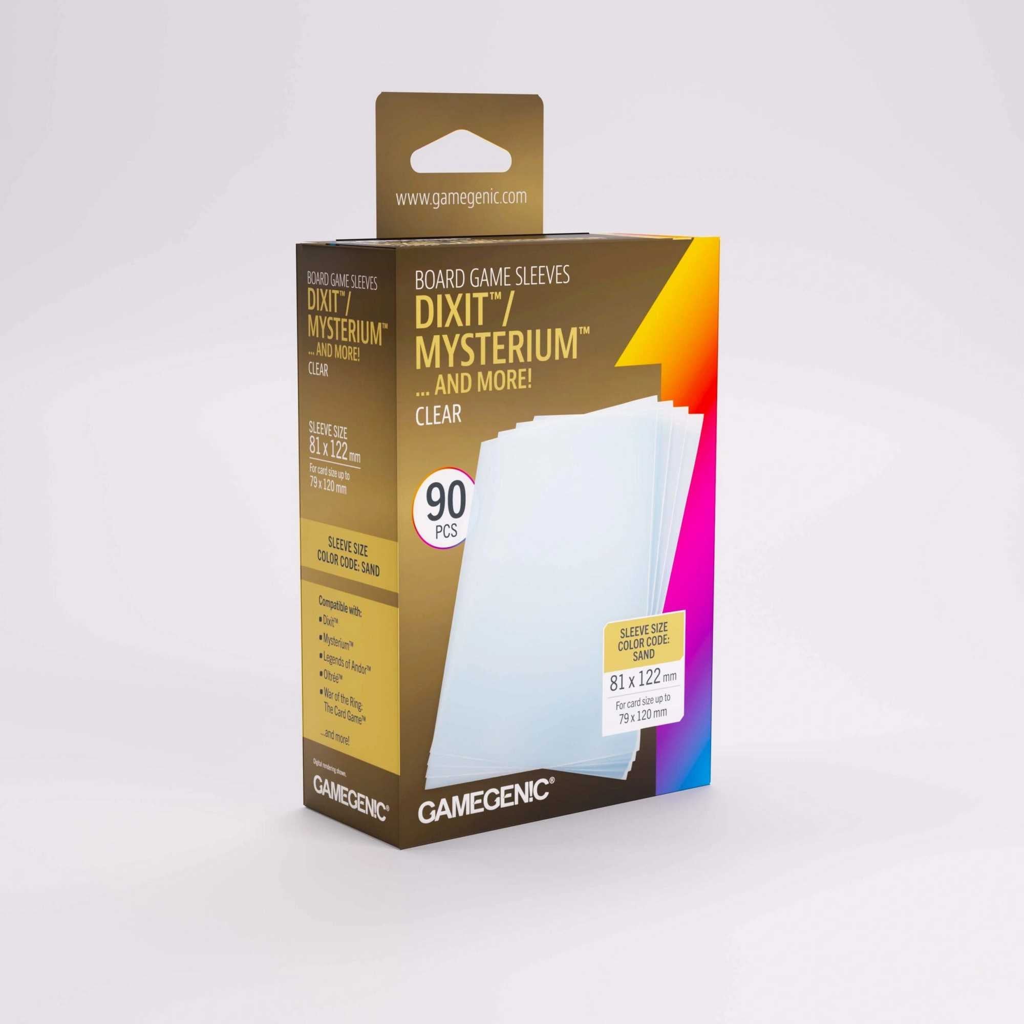 Gamegenic Dixit Clear Card Sleeves, 90 Pack for Card Game Accessories, Protects Dixit Cards, 90 Pack, Gamegenic Brand