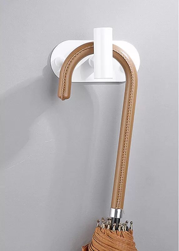 INF 2er-Pack Wandhaken - Hochbelastbarer Edelstahl Weiß