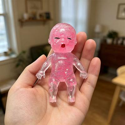 JoyToys Cute Squishy Stress Toy Slow Rising Baby Squeeze Fidget Toy For Stress Relief pink