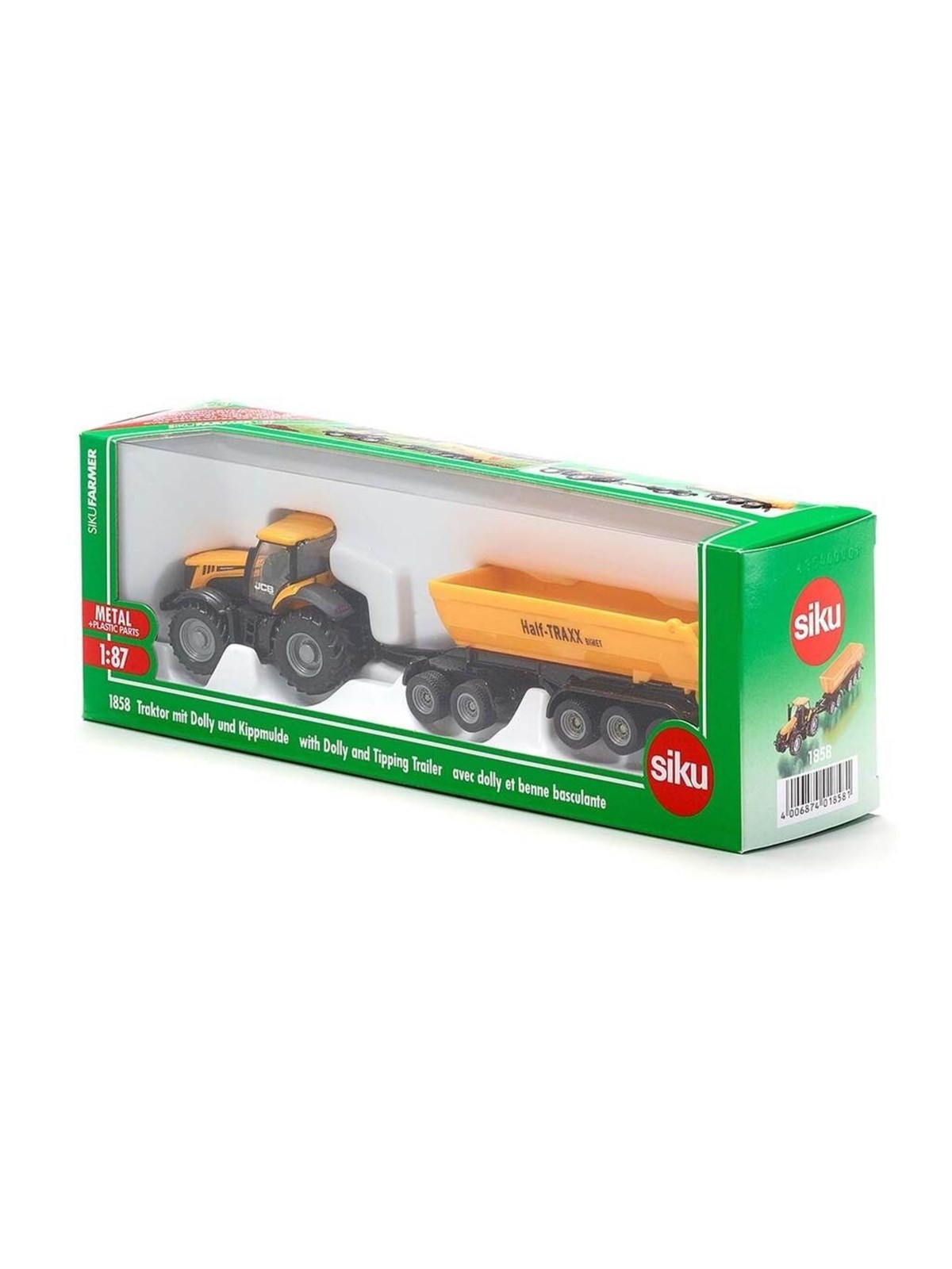 SIKU 1:87 Jcb With Dolly And Tipping Trailer