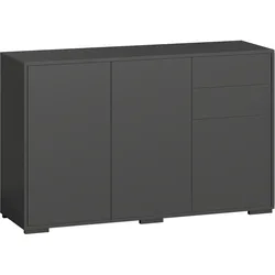 STANDSCHRANK Spanplatte Schwarz