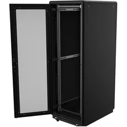 Lanview 19" 26U Rack Cabinet 750 x (26 HE, 19 Zoll Rack), Serverschrank, Schwarz