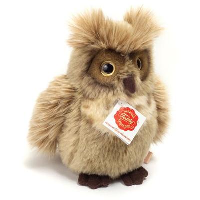 Teddy Hermann 94163 - Eule graubraun, Waldtiere, Plüschtier, Stofftier, 17 cm
