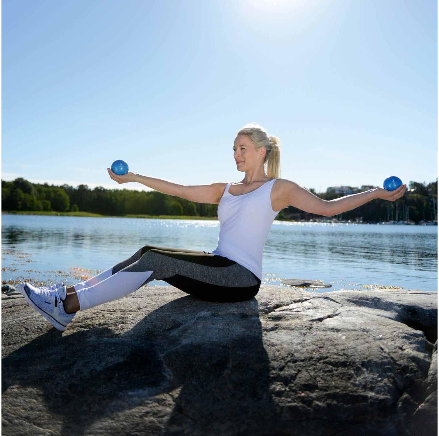 Gymnastikball SISSEL "Toning Ball 450 g", blau, Bälle, 450 g, Kunststoff, Gymnastikball blau 450 g