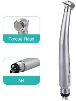 Inspired Finds Dental LED High Speed Handpiece Air Turbine With Push Button Ceramic Bearing And Water Spray m4 torque Head