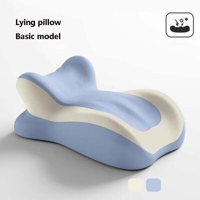 Uplift Picks Ergonomic Memory Foam Wedge Pillow For Neck And Leg Support blue (basic)