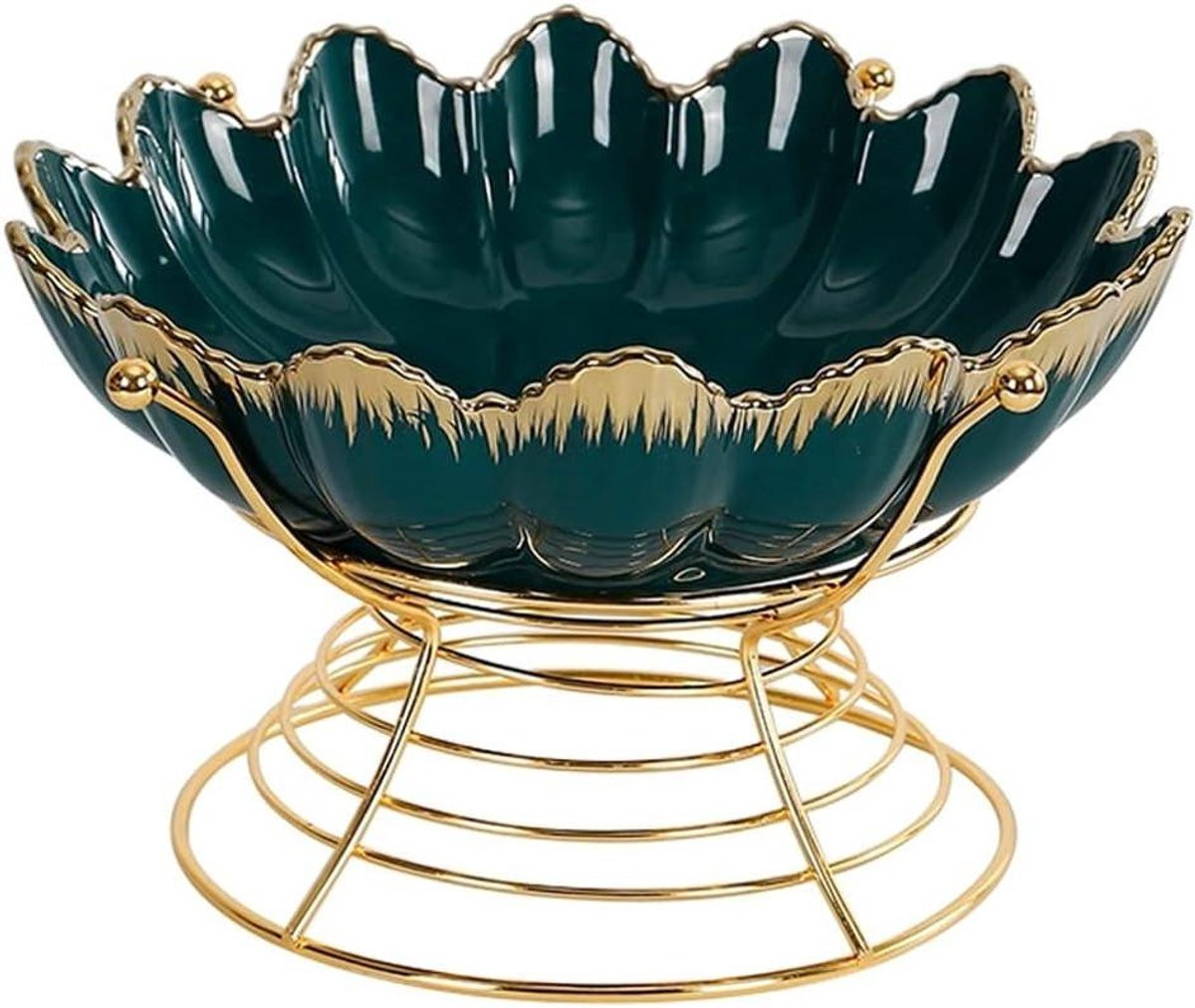 Wit Keramische Fruitschaal - Grote Mand voor Aanrecht Decoratie - Diameter: 29,2 cm
