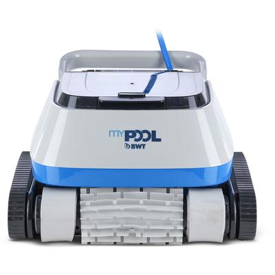 Poolroboter MY POOL BWT "POWER ONE4ALL BATTERY Nachfolger für POWER 4.0", grau, B:44cm H:32cm L:37,8cm, Gummi, Kunststoff, Materialmix, Poolbodensauger, akkubetrieben, reinigt Boden, Wand und Wasserlinie