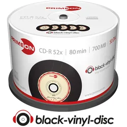 PRIM 2761108 - CD-R 700MB/80min 52x, 50-er Cakebox, vinyl