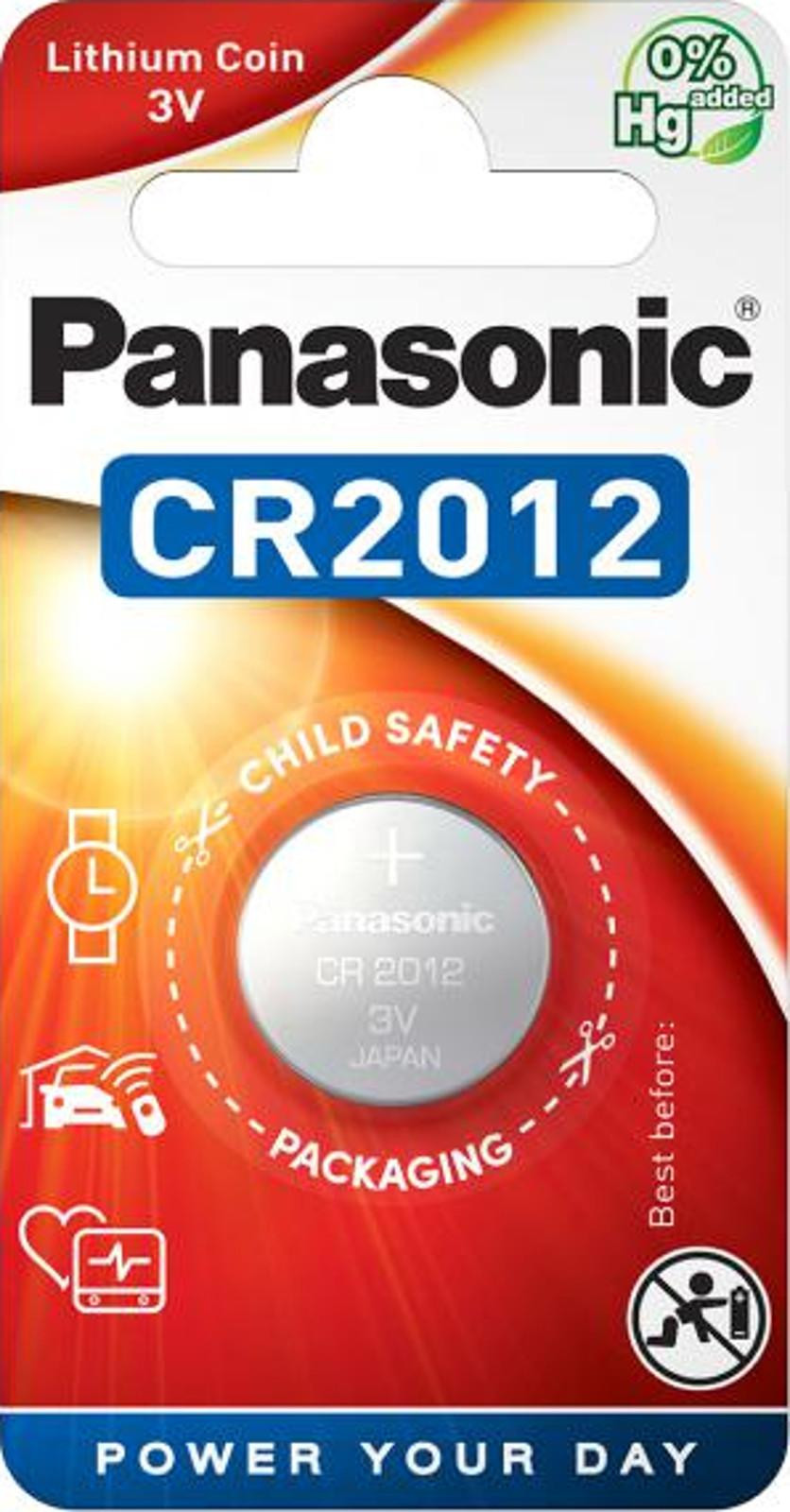 Panasonic CR2012 Lithiumbatterij 3V 55 mAh