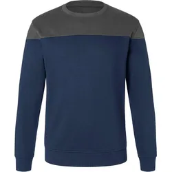 KÜBLER SHIRTS Sweatshirt dunkelblau/dunkelgrau 3XL - 5222 6406-4898-3XL - dunkelblau/dunkelgrau