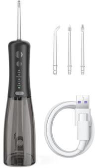 Inspired Deals Cordless Water Flosser 350ml Rechargeable Oral Irrigator With IPX7 Waterproof Design black