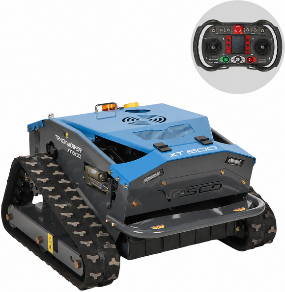 Vesco XT 600 - Robot débroussailleur à chenilles hybride (moteur thermique + batterie) - Radiocommandé