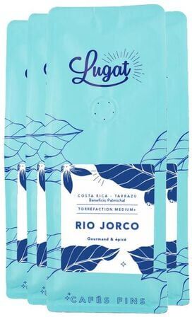Cafés Lugat - Costa Rica Rio Jorco - Kaffeebohnen 1 Kg - MaxiCoffee