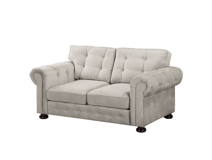 Sofa Marau 2-Sitzer Grau/Granit Webstoff/Microfaser 190 x 93 x 100cm Glamour