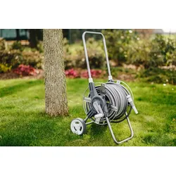 WHITE SILVER PLUS Schlauchwagen Set 20m Wasserschlauch Gartenschlauchwagen BRADAS WL-W2B20