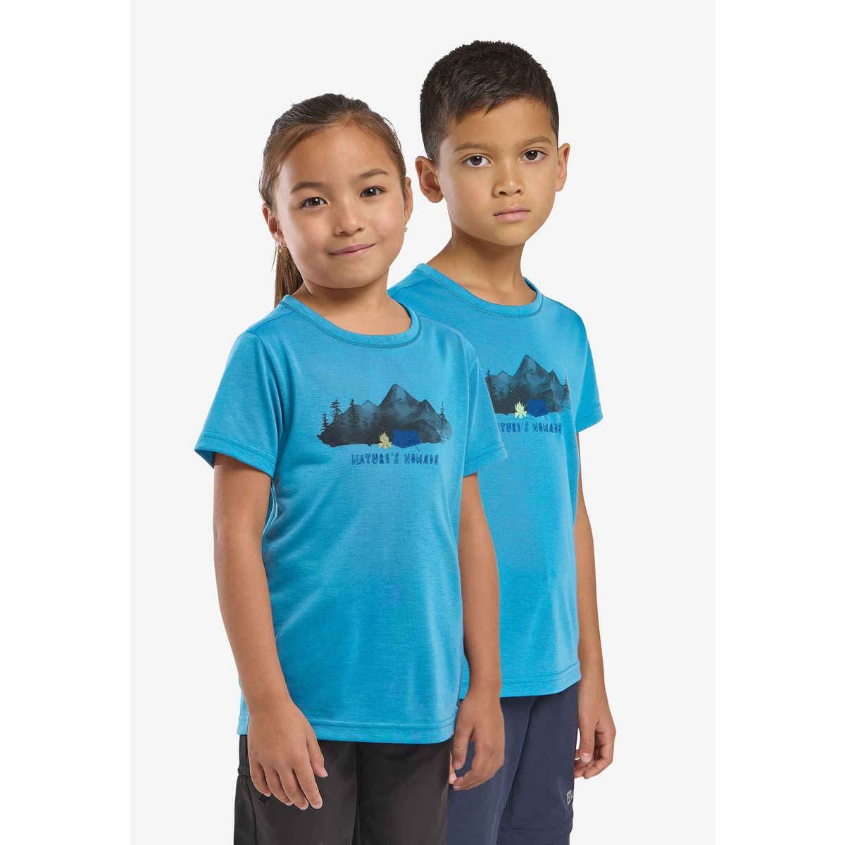 Jack Wolfskin Hiking Graphic T Kids print empire blue (T0400) 164 A64183_T0400_K16