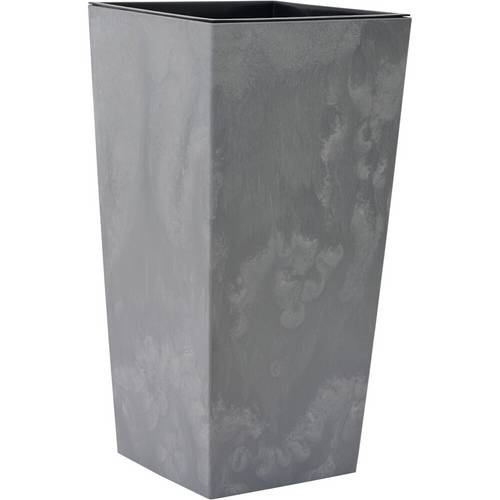 Siena Garden NIZZA STONE LA547-70Pflanzgefäß Polypropylen Beton-Optik, Grau