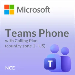 Microsoft Teams Phone with Calling Plan (country zone 1 - US) (NCE)