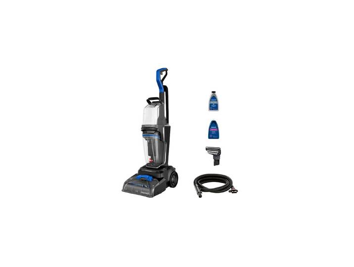 BISSELL Teppichreinigungsgerät PowerWash Hydrosteam , schwarz, blau, B:30cm H:106cm T:42cm, Mehrzwecksauger, Teppichreinigungsgerät