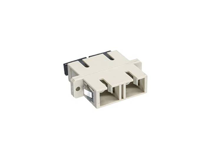INLINE LWL koppeling duplex SC/SC multimode beige keramische huls voor inbouw