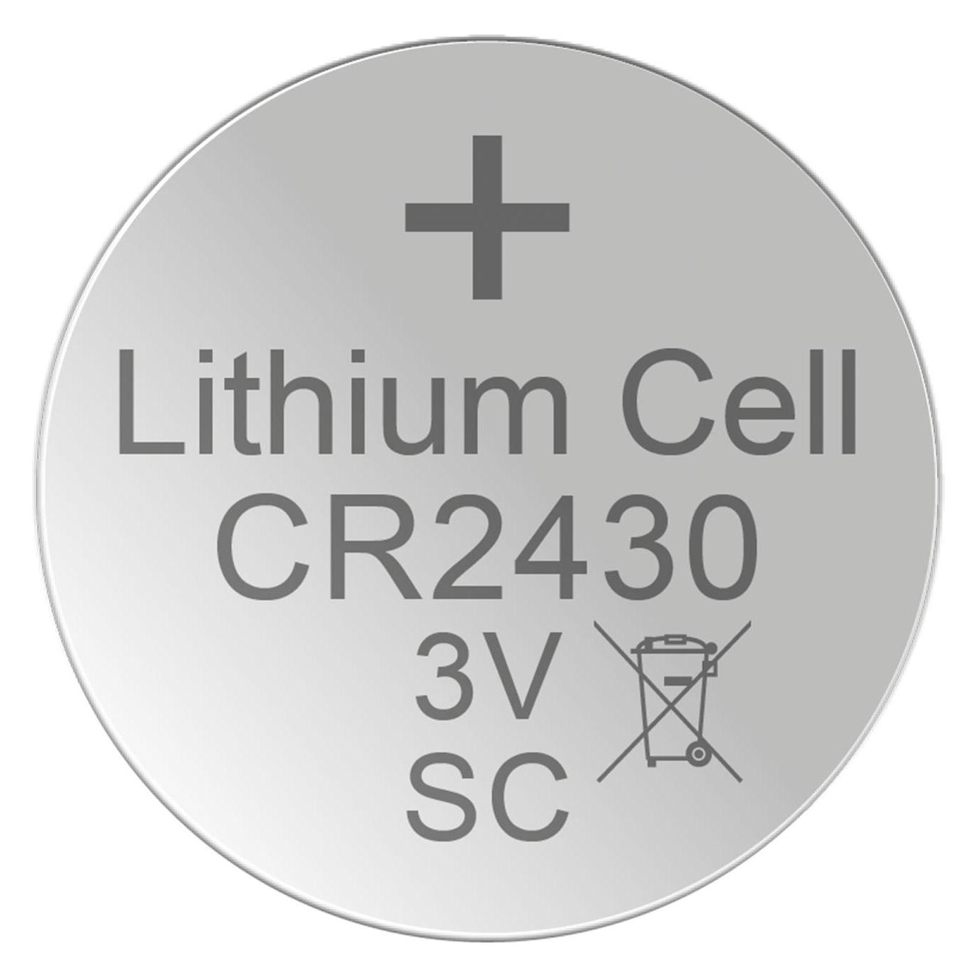 Hückmann Knopfzelle Lithium 3V (5 Stk., CR2430, 290 mAh) (145593)