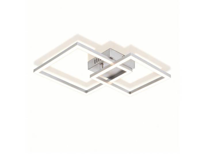 ZMH LED Deckenleuchte Aelwynne 34.5/34.5/6.7 cm, Silberfarben, Kunststoff, Mode, LED integrated, 34.5x6.7x34.5 cm, Lampen & Leuchten, LED Beleuchtung, LED-Deckenleuchten