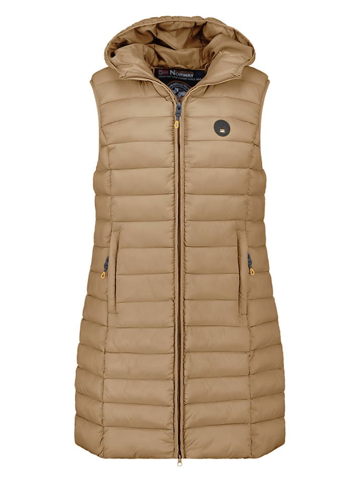 Geographical Norway Steppweste "Vatikamap" in Taupe - S