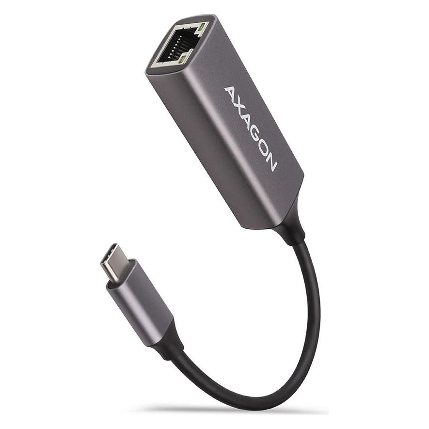 Axagon ADE-TRC Gigabit Ethernet 10/100/1000 Adapter - USB 3.1 Typ C, Titangrau (USB 3.1, RJ45 (1x)) (ADE-TRC)