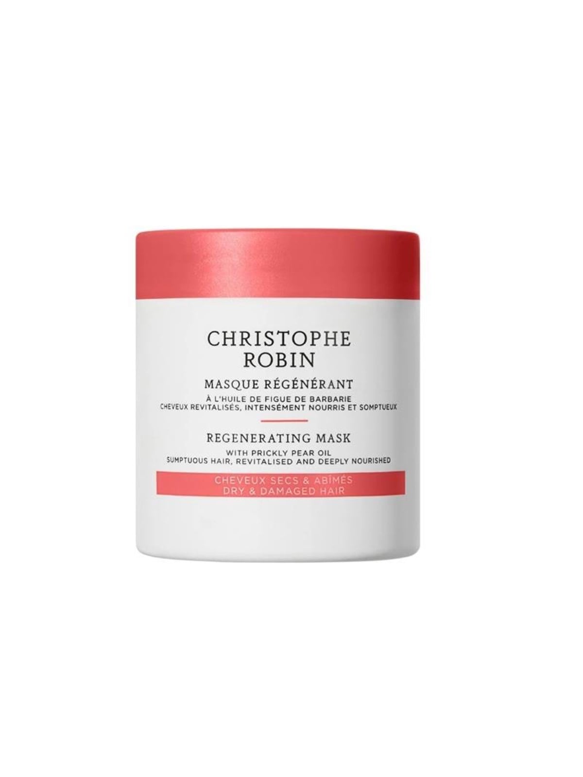 Christophe Robin - Regenerating, Prickly Pear Oil, Hair Treatment Cream Mask, For Revitalizing, 100 ml
