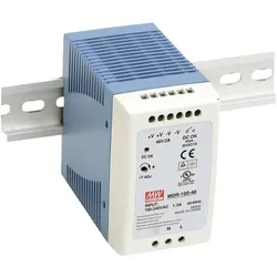 MeanWell, Systemstromversorgung, AC-DC Industrial DIN rail power supply Output 12Vdc at 7.5A plastic case 100W