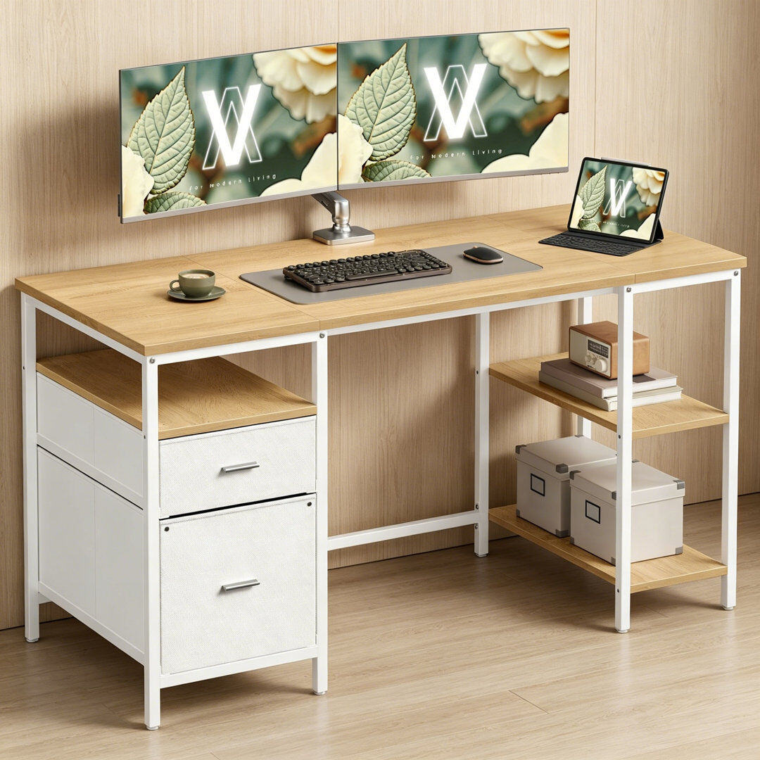 Brayden Studio Computer Desk 76cm H X 140cm W X 60cm D