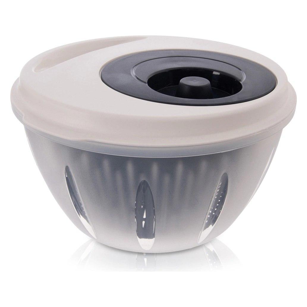 Aptel ELA 4,5 L ORION Salatschleuder, manuell mit Kurbel, grau-weiss (61269406)