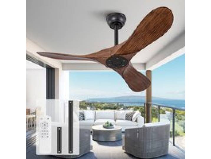 Ventilateur Plafond -ROLIPO-42 Pouces-Sans Lumière-Télécommande-6 Vitesses-Silencieux-3 Pales