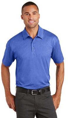 Port Authority K576 Trace Heather Polo Shirt in True Royal Blue size 3XL   Polyester