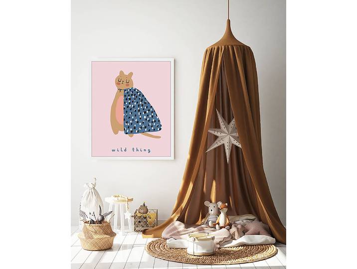 Tableau déco Wild Thing 53 x 63cm Multicolore