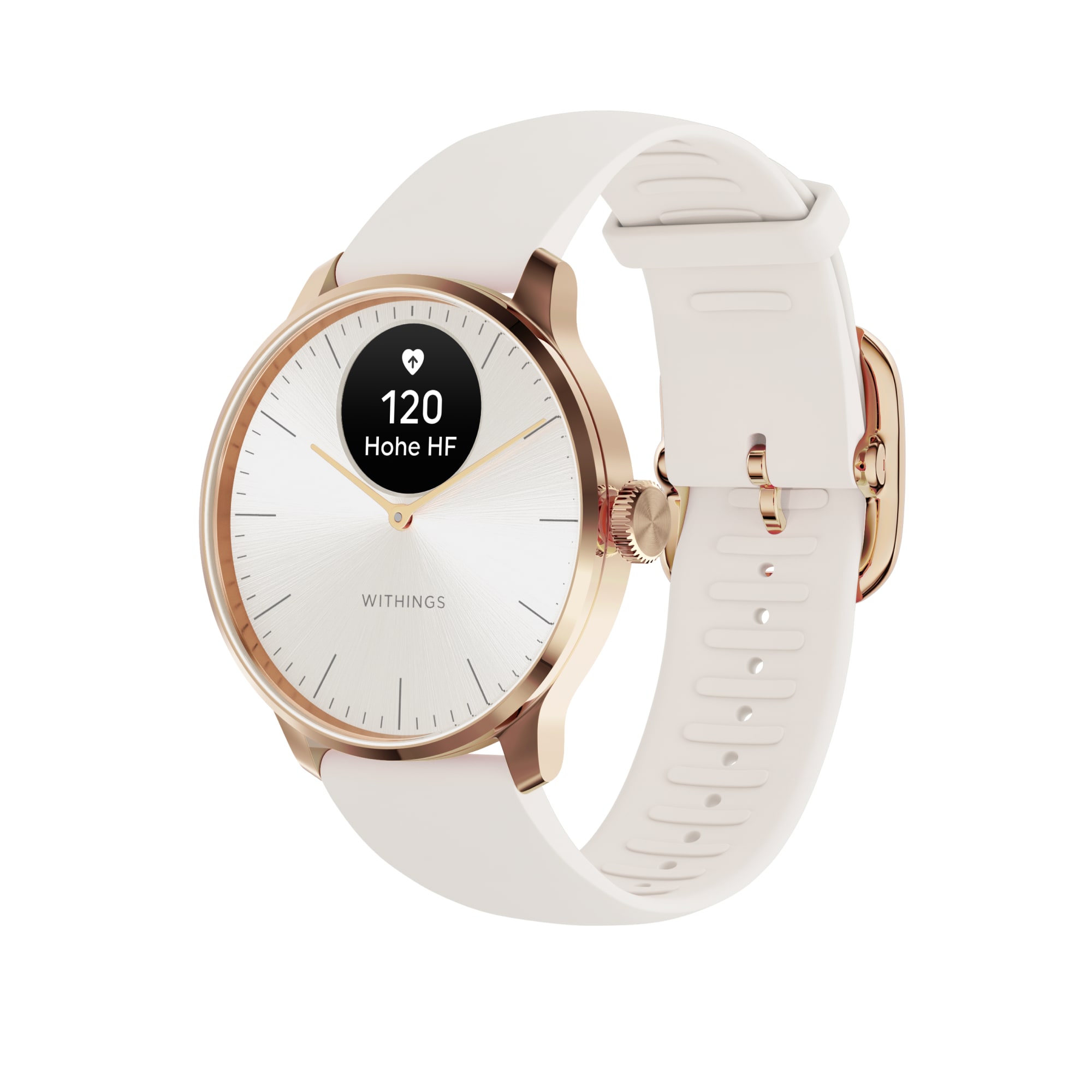 Withings ScanWatch Light rosegold sand Herzfrequenzmessung, Schlafüberwachung HWA11-MODEL 1-ALL-INT