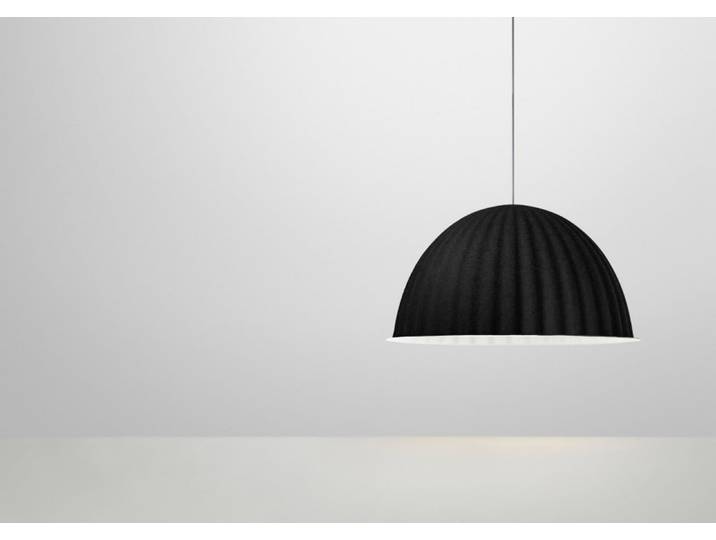 Under The Bell Pendelleuchte Ø82 Black - Muuto - Esszimmer - Stoff / Textil