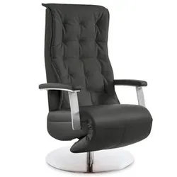 Segmüller Werkstätten Sessel Comforte Uno Anzio C4 Leder Schwarz