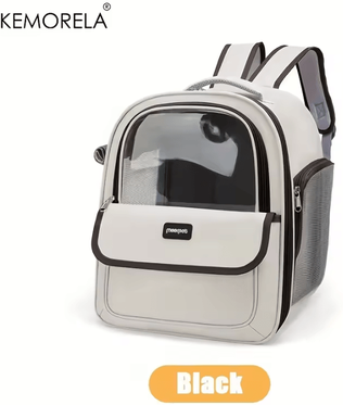 Inspire Curations TrailPaws Foldable Pet Carrier Backpack For Cats & Small Dogs black