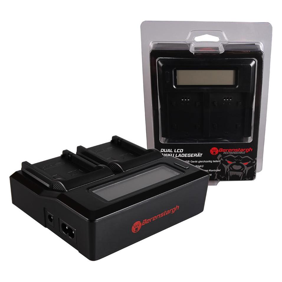 Berenstargh Dual LCD USB Ladegerät f. Canon LP-E8 EOS 550D 600D 650D 700DDual LCD USB Ladegerät f. C (Kamera Akku Ladegerät) (61064509)