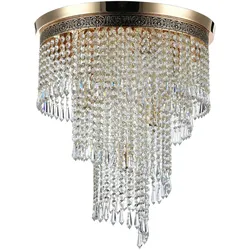Kronleuchter Cascade Goldfarben max. 60 Watt