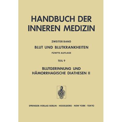 Blut und Blutkrankheiten, Taschenbuch von , Springer Berlin, 978-3-642-70515-1