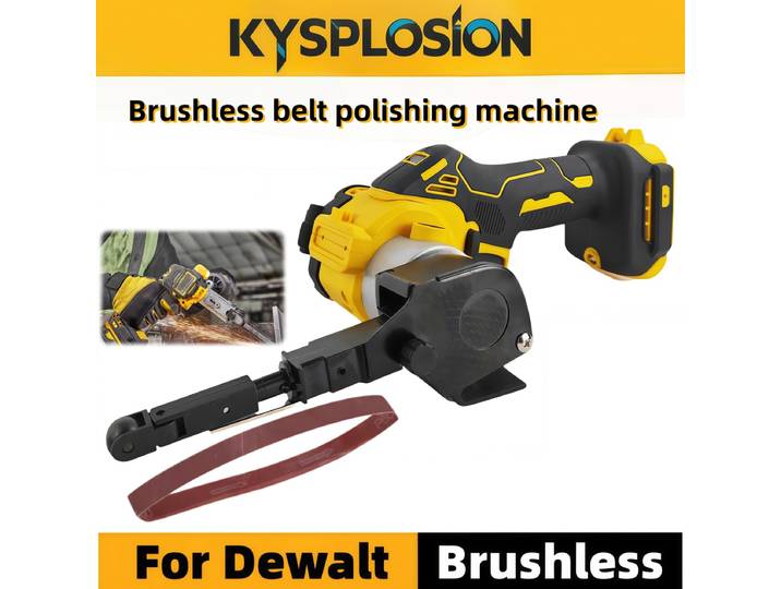 Ponceuse à bande portable sans fil Dewalt 18V, mini ponceuse électrique, polisseuse pour outils en métal et en bois