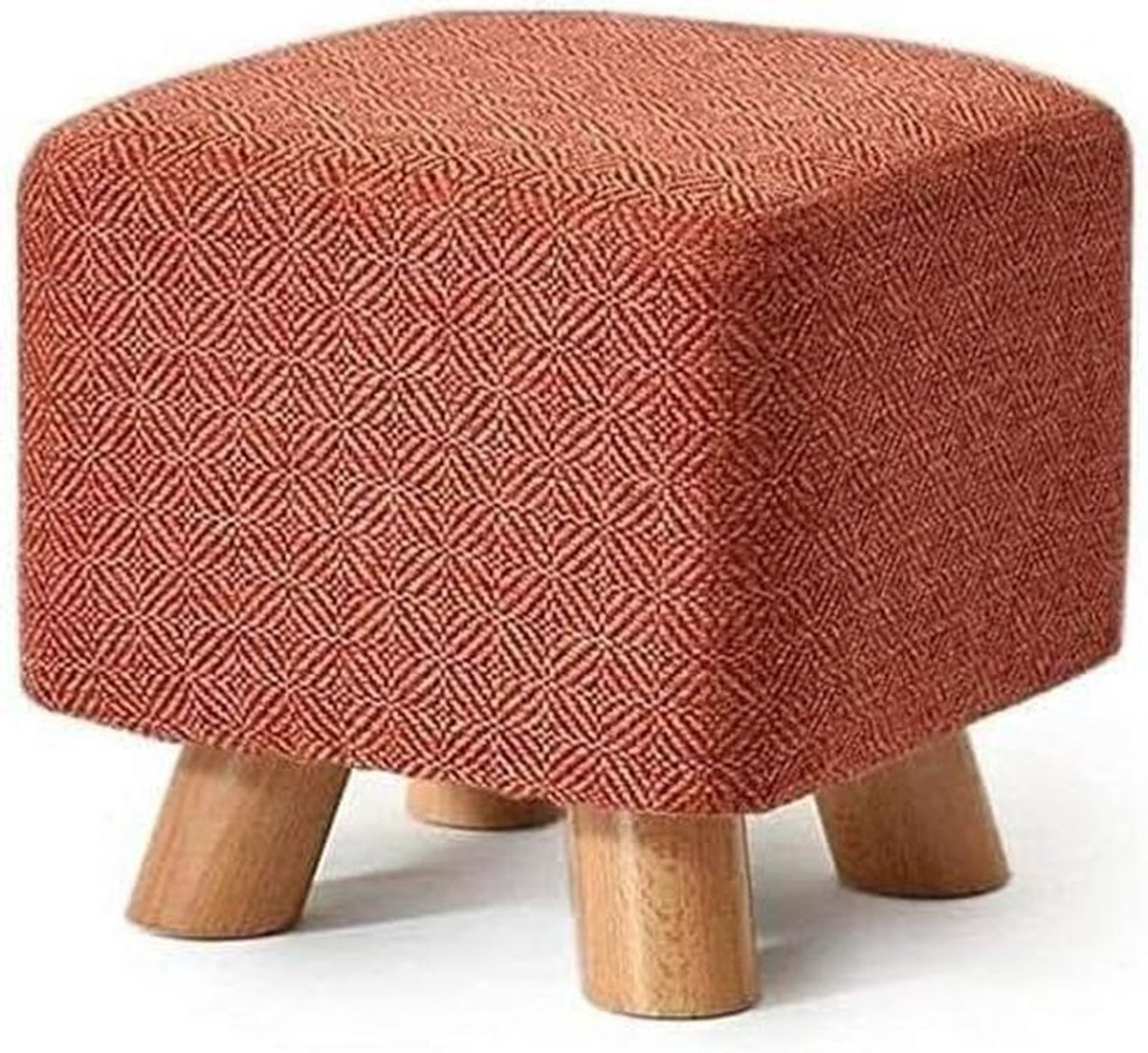 Modern houten voetenbank met stoffen bekleding voor woonkamer en slaapkamer