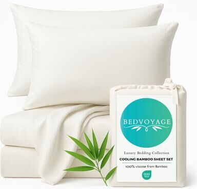 BedVoyage Cooling viscose from Bamboo Bed Sheet Set