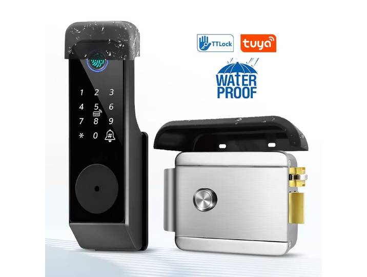 Serrure de porte intelligente électronique mécanique, étanche, avec contrôle à distance Wifi Tuya, Bluetooth, application TTLock, pour la maison