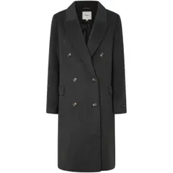 Pepe Jeans für Damen. PL402473 Grauer Beth-Mantel (M), Lässig, Wolle