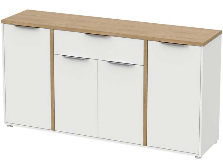 Schublade DEMEYERE GROUP, weiß, B:160,7cm H:85,6cm T:39,6cm, Holzwerkstoff, Schubladen, Schublade